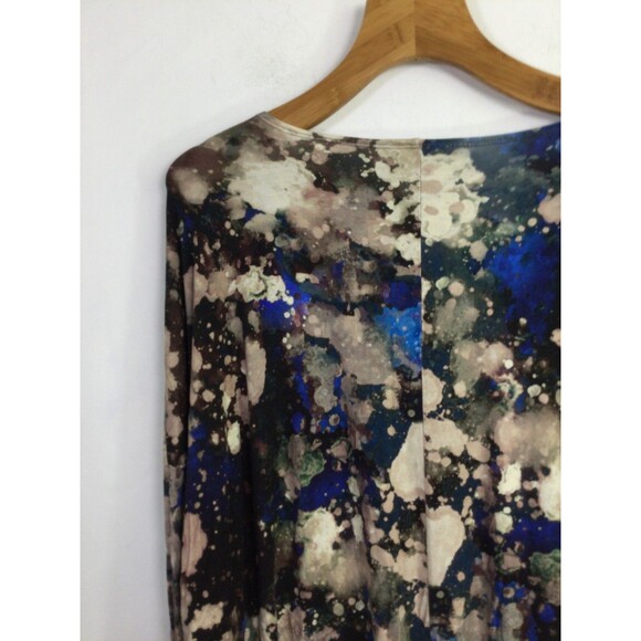 Bryn Walker Womens Damien Tunic Top Galaxy Print Knit Jersey Multicolor Size M - Picture 16 of 16